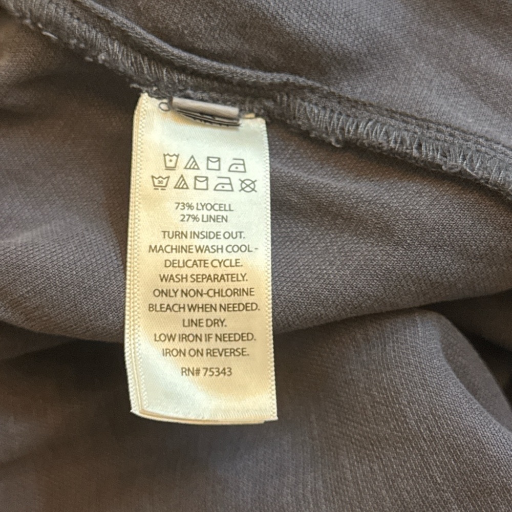 Calypso St Barth Linen Blend Gray Women's Maxi Skirt. Women's XL - Picture 5 of 8